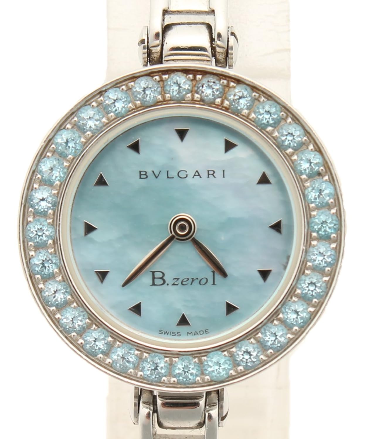 限定特価 腕時計 クォーツ Bz22s ビーゼロワン ブルガリ ブルー B07dn3996m 中古 レディース Bvlgari シェル文字盤 レディース腕時計 Amaddante It