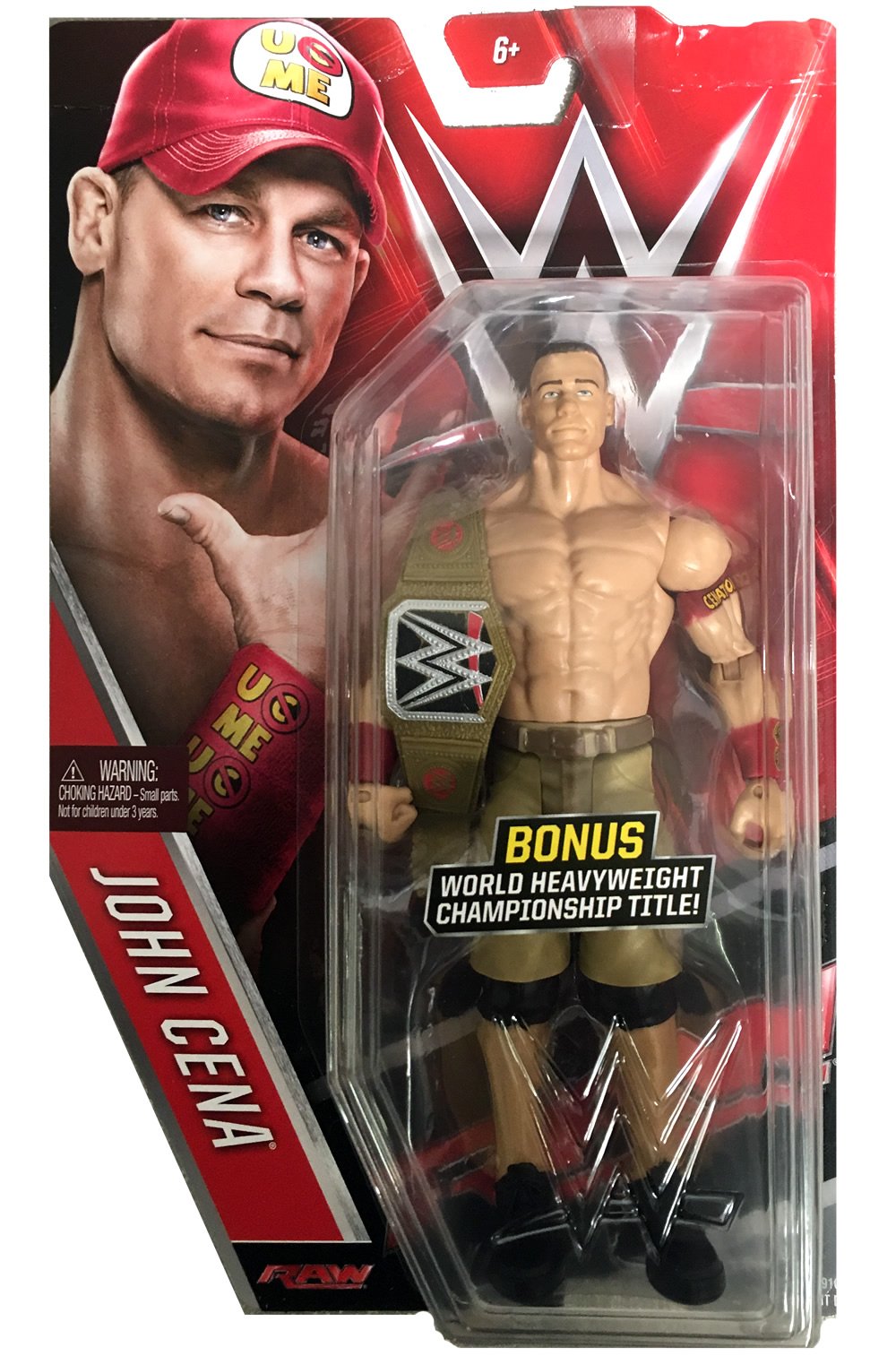 WWE John Cena Mattel Basic Series 59 Chase with Title Belt