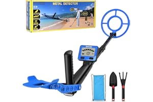 Dmyond Metal Detector for Kids - Adjustable 23.6-31 Inch Metal Detectors - 7.6 Inch Waterproof Search Coil with LCD Dispaly -
