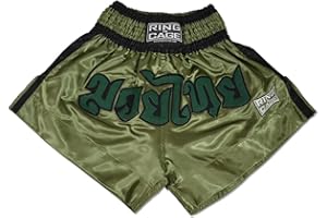 RING TO CAGE Muay Thai Shorts - Marine Green/Black