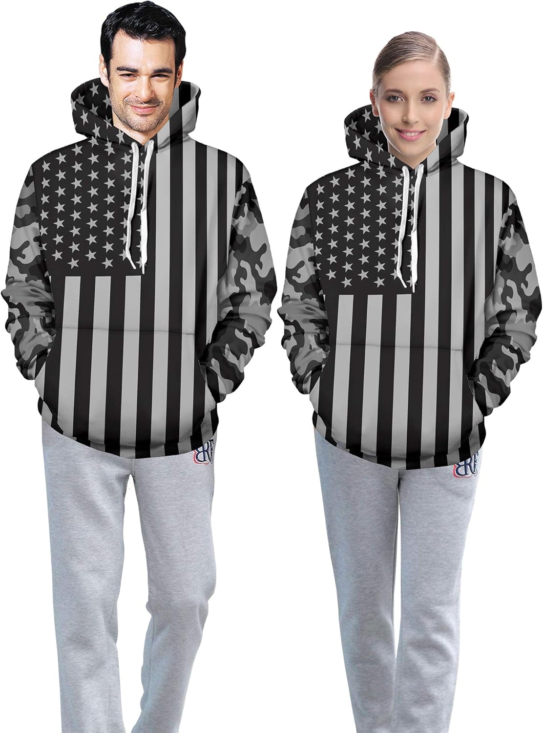 Unisex 3D Print National Flag Pattern Hoodies Mens Long Sleeve Sweatshirts: Clothing