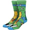 Bioworld Teenage Mutant Ninja Turtles Animigos Men’s Crew Socks