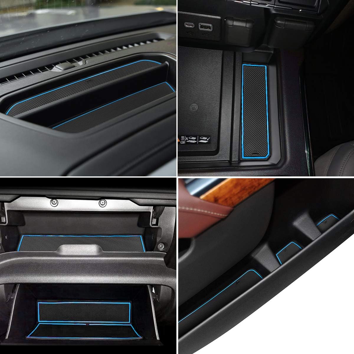 Auovo 25pcs Antidust Mats for Chevy Silverado 1500/GMC
