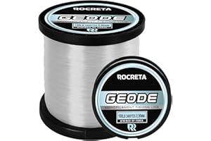 ROCRETA Geode Monofilament Fishing Line - Premium Resistant Nylon Mono Fishing Line 3-100lb - Superior Freshwater & Saltwater Mono Leader Materials 500/1200/2400yds