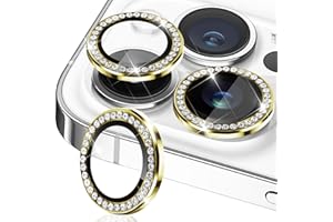 TIUYAO Camera Lens Protector for iPhone 15 Pro Max/iPhone 15 Pro, Tempered Glass Camera Lens Protector Aluminum Alloy Lens Ri