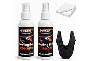 DINGSEN Bowling Ball Cleaner Kit, Professional Bowling Ball Cleaner Spray for Removing Oil, Scuff & Belt Marks, Enhances Grip