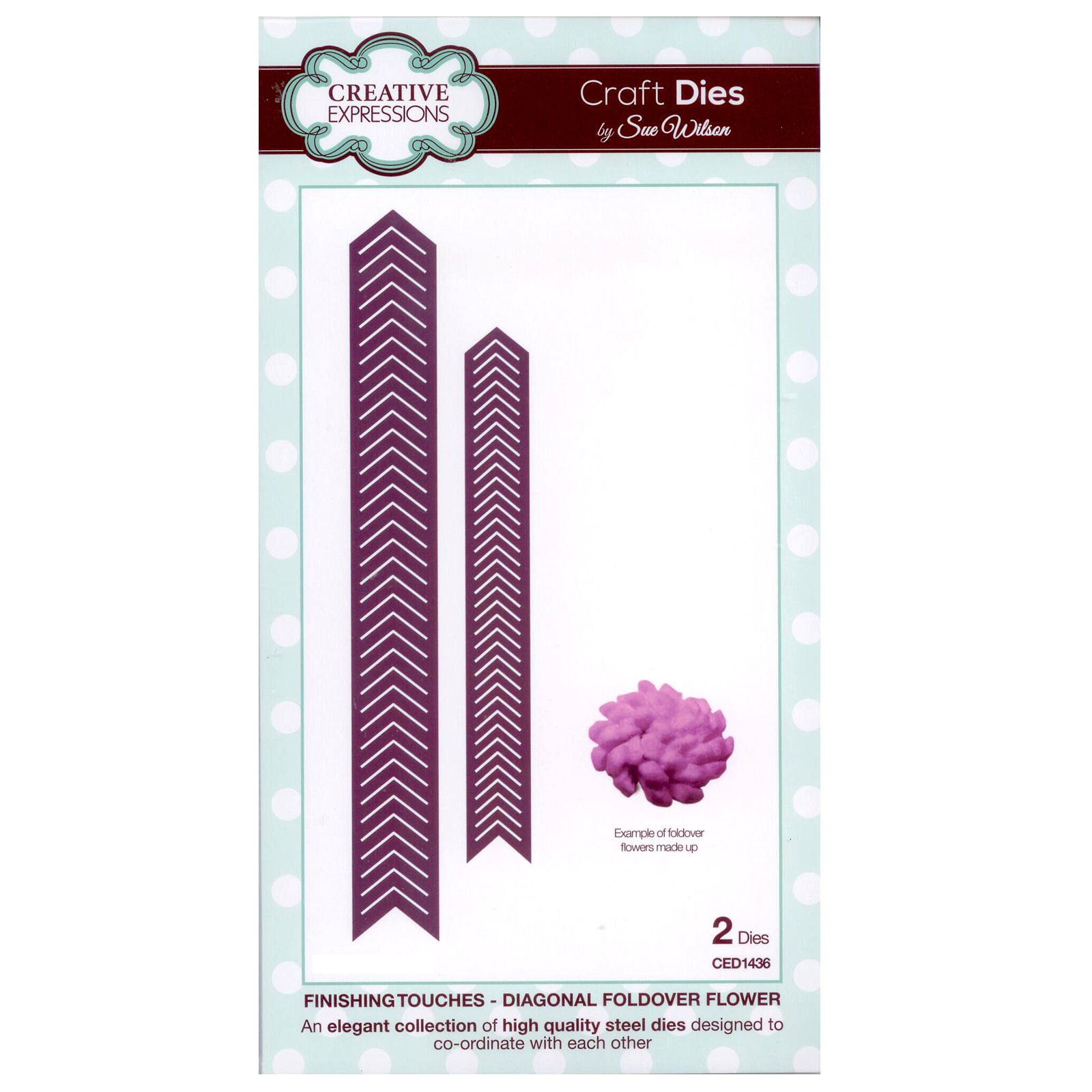 Finishing Touches Collection Diagonal Foldover Flower