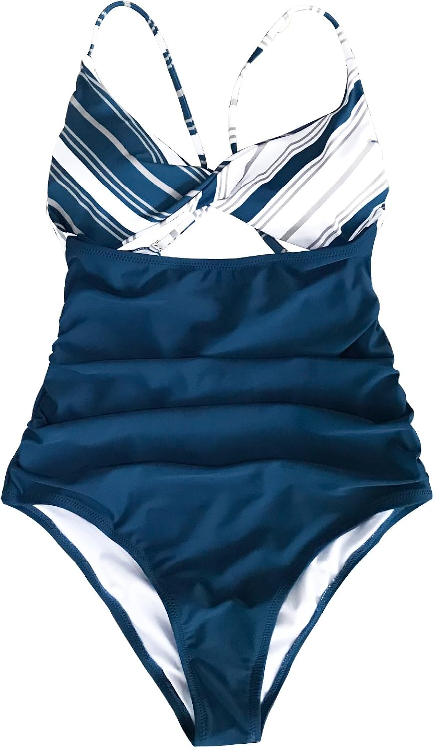 CUPSHE Women's Sparkle in The Sun Cross OnePiece Swimsuit Beach Swimwear Bathing Suit (XSmall