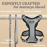 rabbitgoo Cat Harness and Lead Set XXS Reflective Escape-Proof Grey view 7