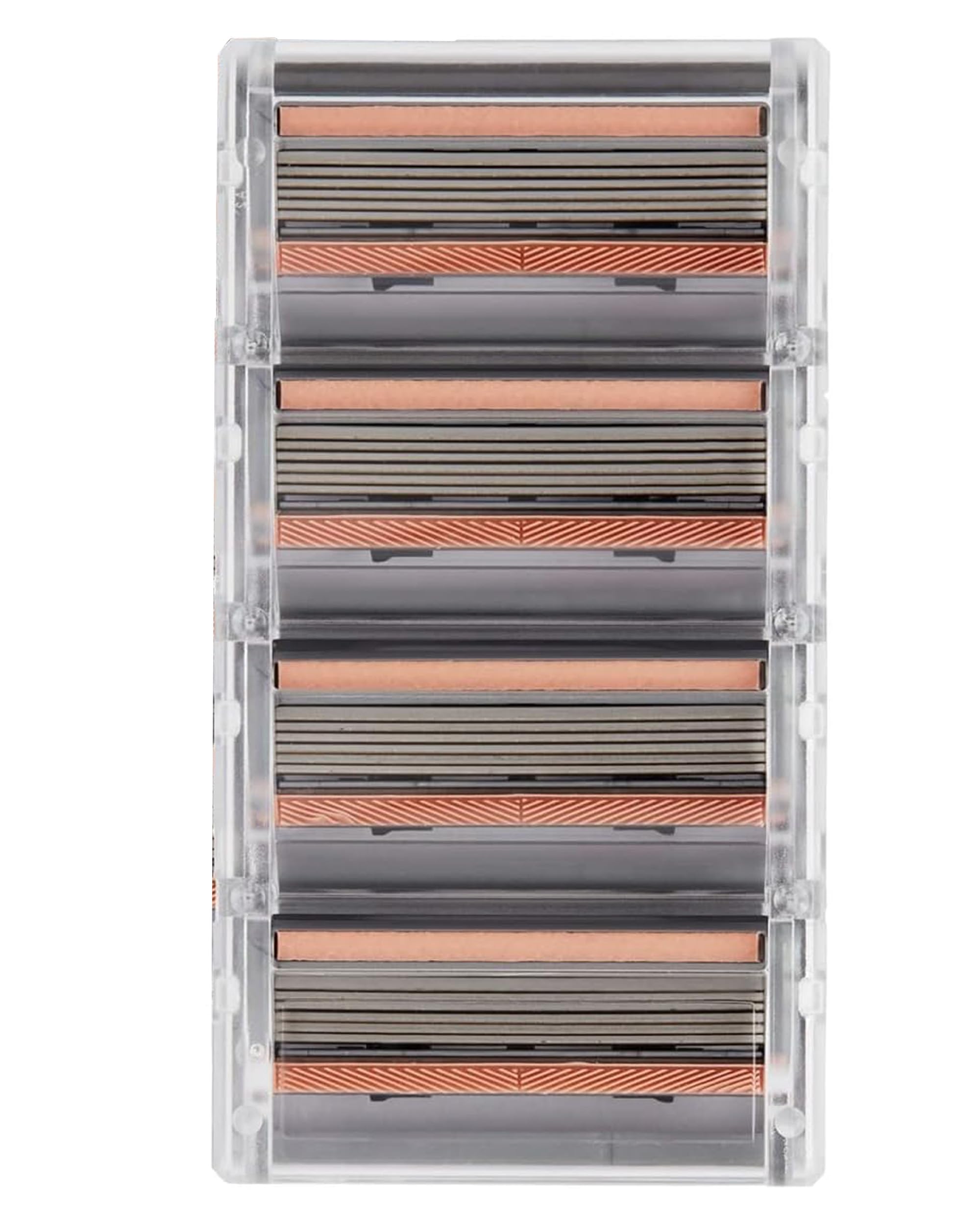 4-Pack Premium SmoothGlide Women’s Razors Blades - Diamond-Coated 6-Blade Razors for Women w/Sensitive Skin - FFS Razor Blades Refill w/Lubricating Vitamin E Strip & Built-In Bikini Shaver Trimmer