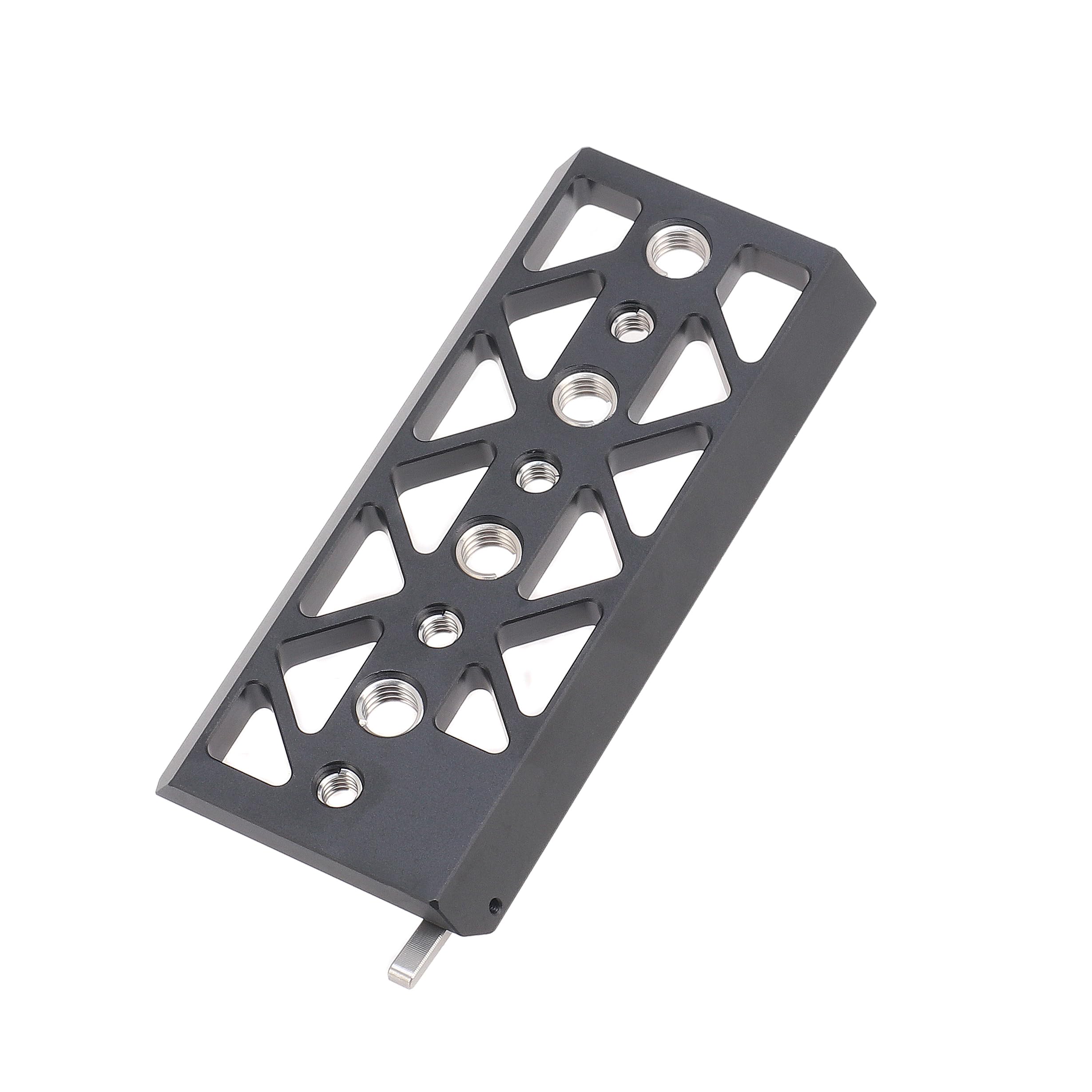 Hersmay 5-inch Dovetail Bridge Plate Quick Rlease Tripod Baseplate for Tilta Standard Camera Cage with 1/4"-20 & 3/8"-16 Mounting Screw