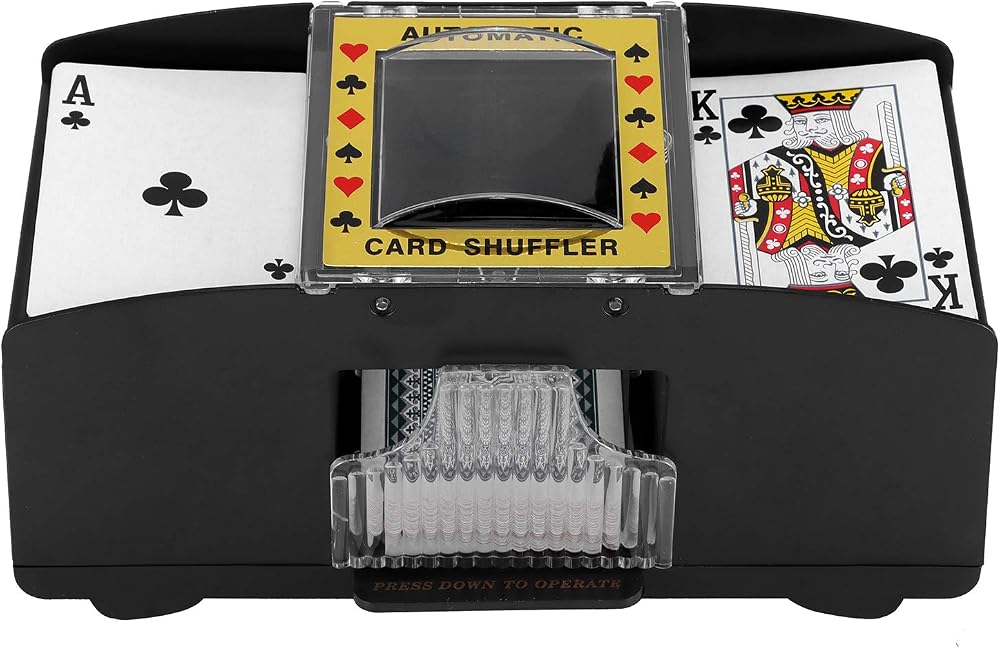 ZONJIE Automatic Card Shuffler 2 Decks Battery Operated Poker Shuffler