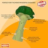 Nylabone Extreme Chewers Broccoli Chew Toy Large - Durable Dental Clean Bacon view 3