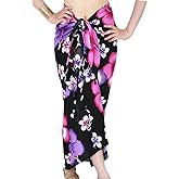CHAINUPON Womens Beach Pareos Sarong Sheer Long Swimsuit Cover Ups Bikini Wrap Skirt