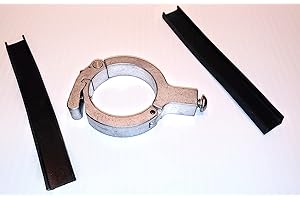 TKO Clamping Systems USA Billet Aluminum Slim Fit Roll Bar Accessory Mount Size 2 Silver (1-1/2" - 1-3/4" Tube)