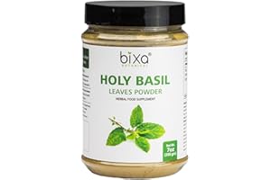 bixa BOTANICAL Tulsi Leaves Powder (Holy Basil Leaf/Ocimum Sanctum) 7 Oz / 200g,Pack of 1 | Support Immunity|Taken as Tea