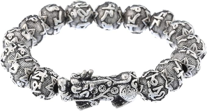 Amazon Com Prime Feng Shui Bracelet Ancient Silver Plated Mantra Amazon Com Prime Feng Shui Bracelet Ancient Silver Plated Mantra