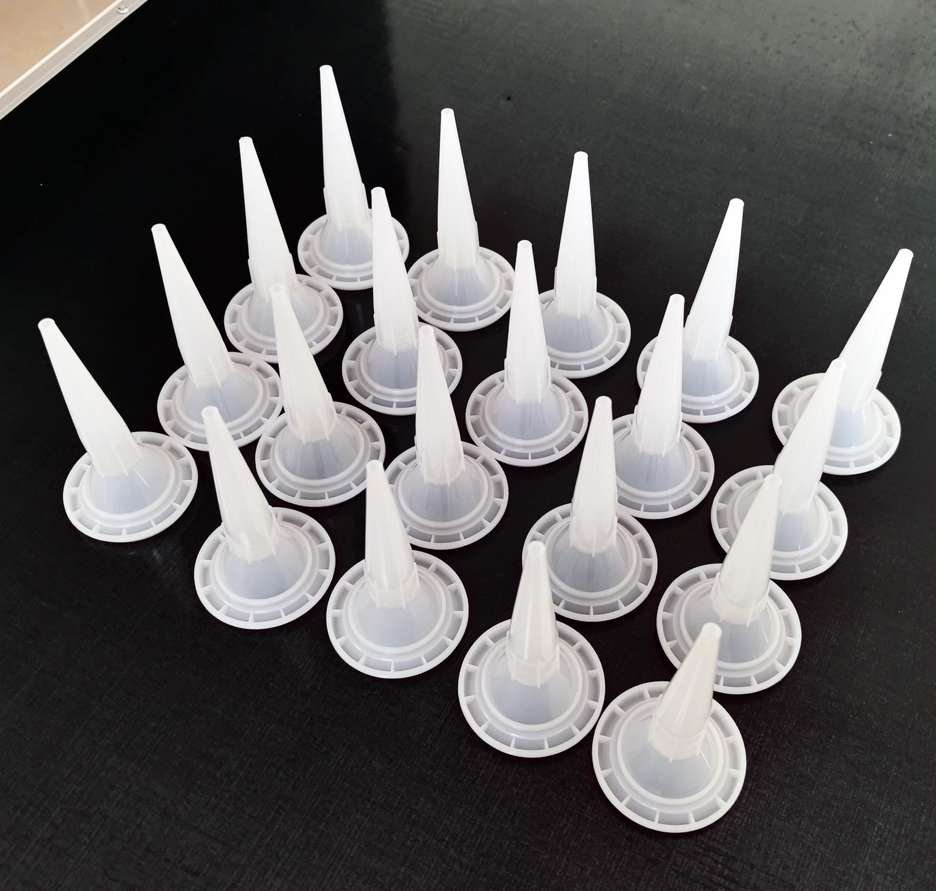 ANZHUO The filling nozzle of sausage caulking gun, durable epoxy piston filling cap, reusable filling nozzle applicator, and alternative expansion tool supplies for construction (20 pieces)