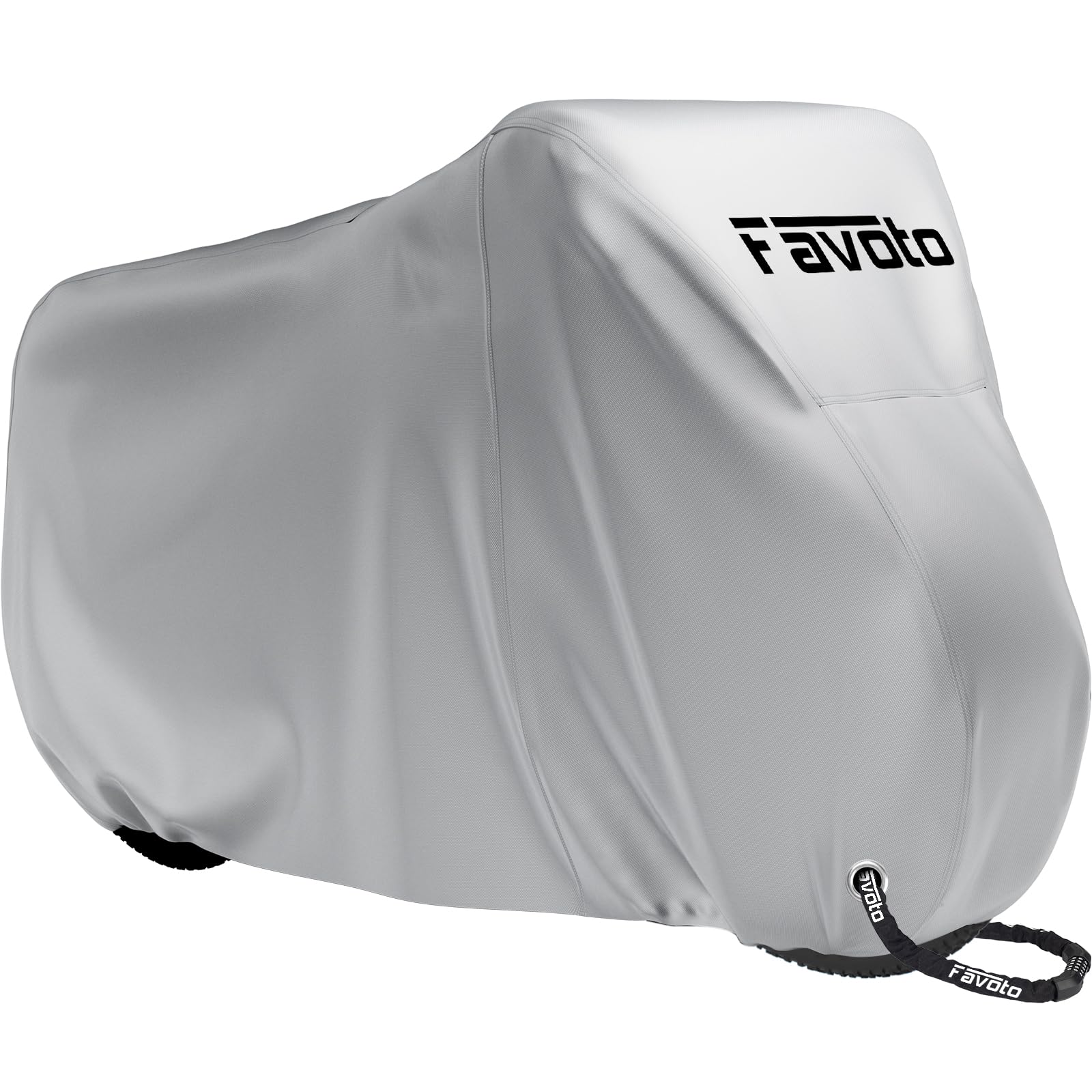 Favoto Bicycle Cover Waterproof Bike Cover Outdoor 210D Oxford Fabric High-Quality Dustproof Windproof Outside Protective Cover for Scooter Cycle Mountain Road Bike 200 x 110 x 70 cm