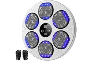 LOLBOX Music Boxing Machine, Boxing Wall Mount Machine for Kids Adult, Bluetooth Smart Boxing Traineing Machine with Boxing Gloves, Boxing Workout Equipment Target for Home, Office, Gym (Upgrade)