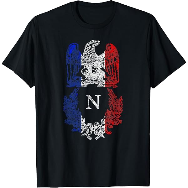 T-shirt Homme Napoléon Bonaparte - Noir, Motif Historique Blanc - Coupe Classique, 100% Coton - Taille S - 9
