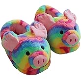 HXIYAN Cartoon animal cotton shoes, interesting pig cotton shoes, indoor and outdoor thermal, men's and women's winter adult