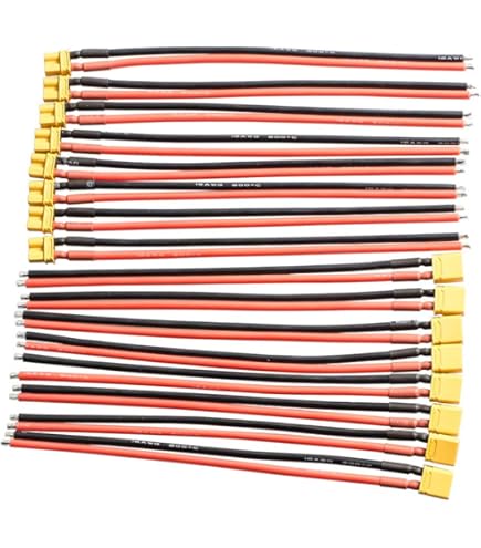 1 x presa xt30 con cavo in silicone 10cm 16awg 560111