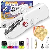 Handheld Sewing Machine, Quick Sew Mini Portable Electric Sewing Machine For Beginners and Adults, Hand Held Sewing Device Fast Stitch Suitable for DIY Home Travel