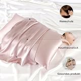 ZIMASILK 100% Mulberry Silk Pillowcase 19 Momme 80x80 Light Plum view 4