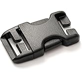 TACNEX Quick Side Release Buckle Tactical Plastic Clips No Sewing Replacement Clasp for Nylon Webbing Strap Backpack Bag Belt