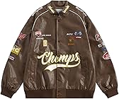 Aelfric Eden Faux Leather Racing Jacket Oversized Motorcycle Biker Racer Jackets Streetwear Unisex