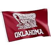 Desert Cactus University of Oklahoma UO Flag - 3 x 5 Feet Sooners Banner, Indoor/Outdoor Durable Fabric, 100% Polyester Design (Style G)