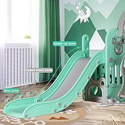 Arlopu Swing Slide for Kids, 6 in 1 Slide Climber