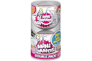 5 Surprise Mini Brands (2 Pack) Series 1 by ZURU Amazon Exclusive Mystery Real Miniature Collectible Toy Capsule (PVC Tube Packaging), Gold