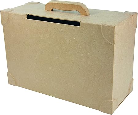 Decopatch Caja de Papel maché Maleta para Boda, marrón: Amazon.es: Hogar