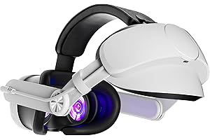 Kuject Design Battery Head Strap for Quest 3, Comfort Elite Strap for Extend Playtime and Reduce Facial Stress, VR Accessories with Independent Charging Port and Adjustable Hinge