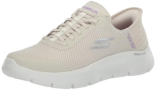 Skechers Women's Go Walk Flex Hands Free Slip-Ins-Grand Entry Sneaker, White, 13