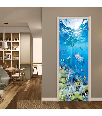 Flfk Door Sticker Door Mural Peel And Stick Removable Self Adhesive ...