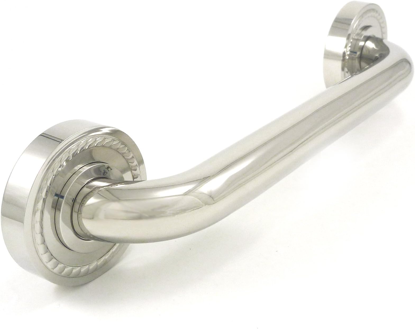 WingIts WPGB5PS16ROP Platinum Rope, 16-Inch Length x 1.25-Inch Diameter Grab Bar, Polished Stainless