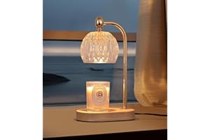MEIXISUE Candle Warming Light,Fragrance Electric Melt Wax Warmer Candle Lamp Timer and Dimmer House Warming Bedroom Decor with 2 Bulbs for Women Gifts Candle Jars Living Room