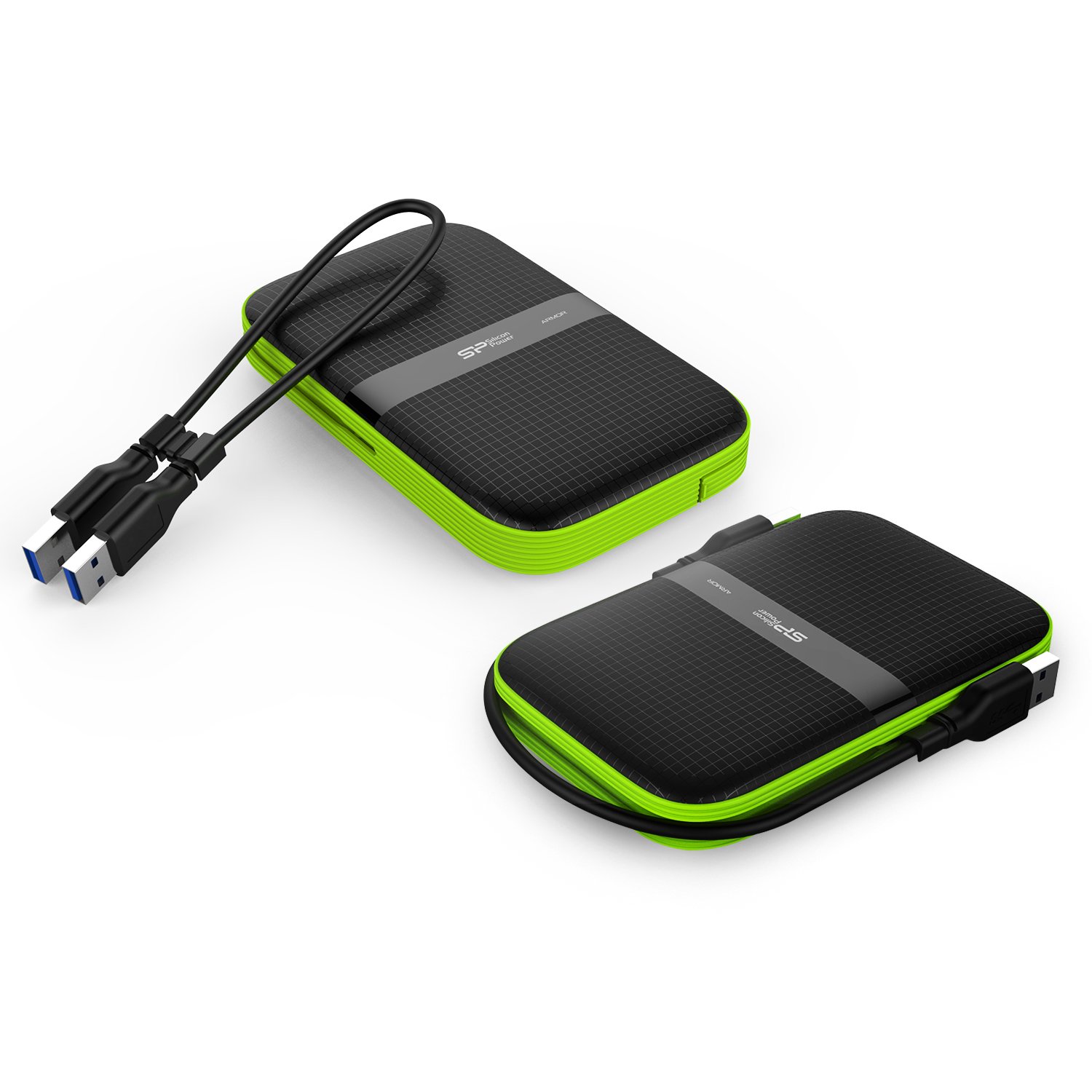 Silicon Power 4TB USB-C USB 3.0 Rugged Portable External Hard Drive Armor A60, Military-Grade Shockproof/Water-Resistant for PC, Mac and iPad Pro, Black