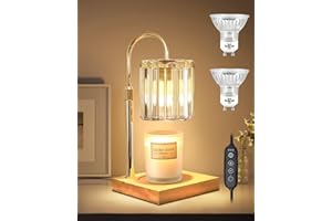 Candle Warmer Lamp with Timer Dimmer Adjustable Height, Electric Candle Warmer Lamp for Scented Wax, Jar Candles Aromatic Can