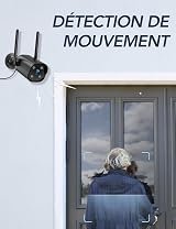 GNCC 2K Outdoor Security Camera with 110° View, AI Detection, Siren, 2-Way Audio view 5