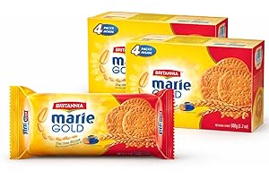 BRITANNIA Marie Gold Tea Cookies 600g Pack of 1 - Classic Crispy Tea Biscuits - Perfect for Tea Time Snack