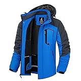 LZACTOIN-X Snowboard Jacket Men Winter Coat Hooded