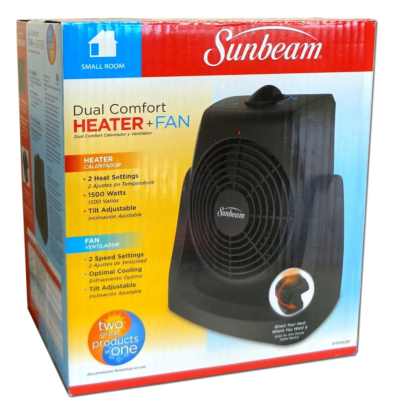 Sunbeam SFH5963M-BWM Dual Comfort Heater with Fan - blog.transfermyauto.com