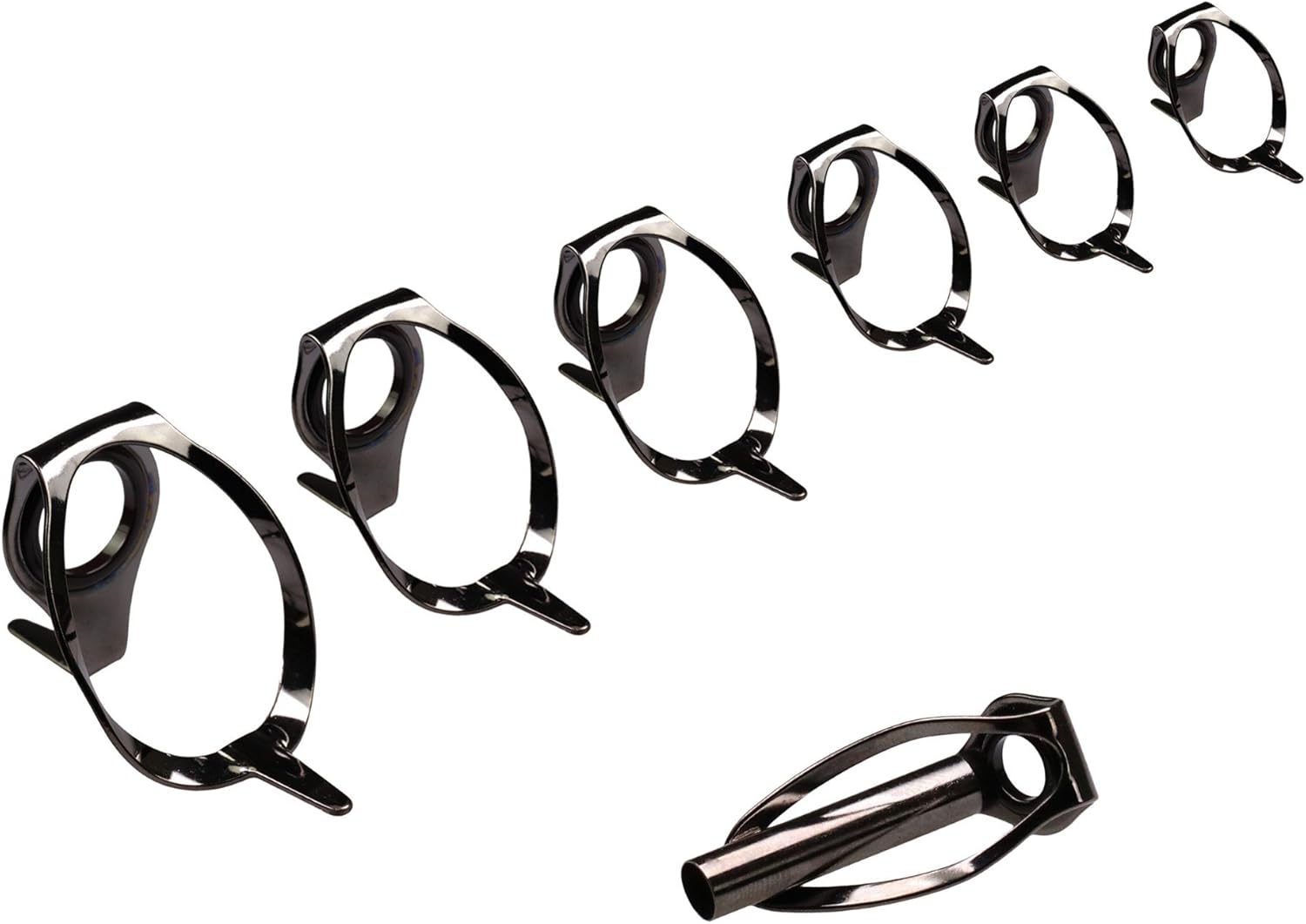 Thkfish Fishing Rod Guides 35pcs Sea Saltwater Heavy Duty Boat Rod Guides Stainless Steel Carbon Spinning Rod Guides Spare Parts Repair And Tips Top Fishing Rod Guide Repair Kit Pliers Tools