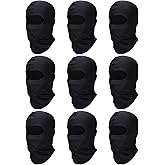SATINIOR 9 Pack Ski Mask for Men Balaclava Full Face Shiesty Mask Breathable Summer Windproof Hood for Motorcycle Snowboard