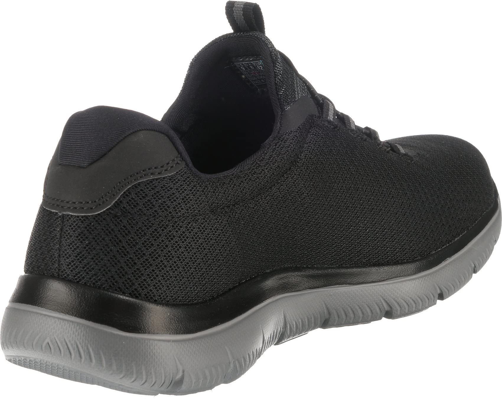 Skechers Herren Summits 52811 Turnschuhe, Black Mesh/Charcoal Trim, 45 EU 4