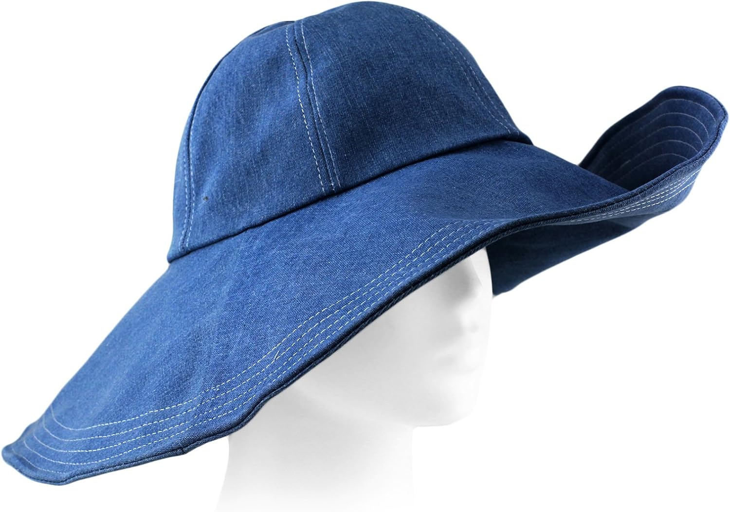 Packable Summer Beach Sun Hat Flexible Wide Wire Brim Strap